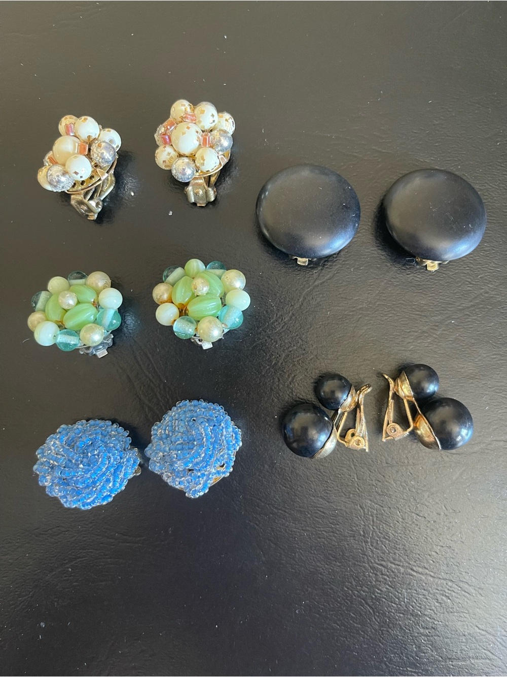 10 pairs Vintage Japan West Germany clip on earrings. - Picture 2 of 12